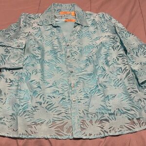 2 Piece Valerie Stevens Shirt and Shell, Size XL